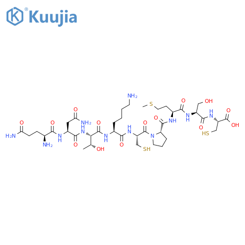 L-Cysteine,L-glutaminyl-L-asparaginyl-L-threonyl-L-lysyl-L-cysteinyl-L-prolyl-L-methionyl-L-seryl- structure