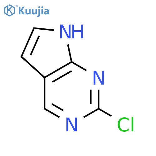 2-Chloro-7H-pyrrolo[2,3-d]pyrimidine structure