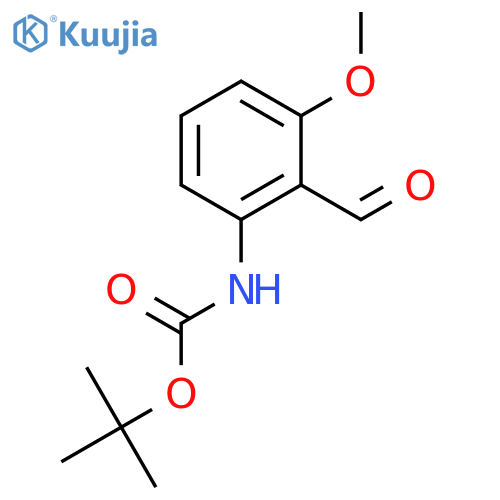 tert-butyl N-(2-formyl-3-methoxyphenyl)carbamate structure