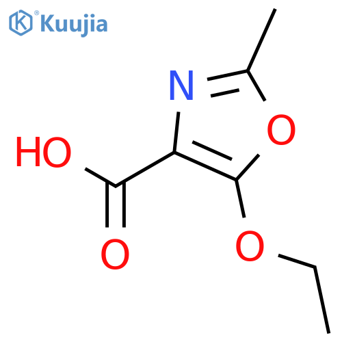 5-Ethoxy-2-methyloxazole-4-carboxylic acid structure