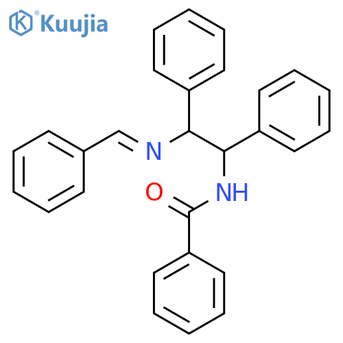 n1-[2-(Benzylideneamino)-1,2-diphenylethyl]benzamide structure