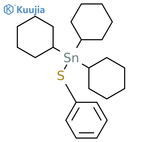 Stannane, tricyclohexyl(phenylthio)- structure