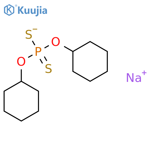 Phosphorodithioic acid,O,O-dicyclohexyl ester, sodium salt (8CI,9CI) structure