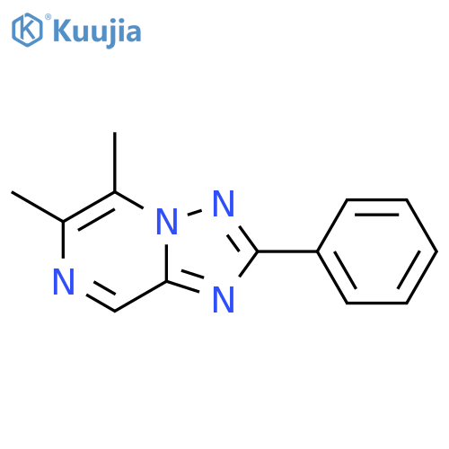 s-Triazolo[1,5-a]pyrazine, 5,6-dimethyl-2-phenyl- structure