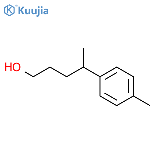Benzenebutanol, d,4-dimethyl- structure