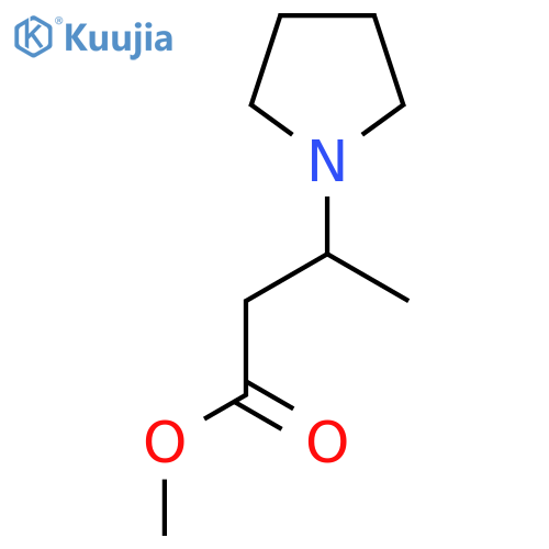 Methyl 3-pyrrolidin-1-ylbutanoate structure