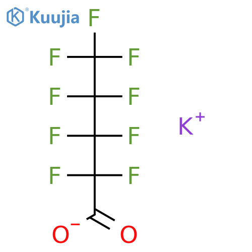 Potassium nonafluoropentanoate structure