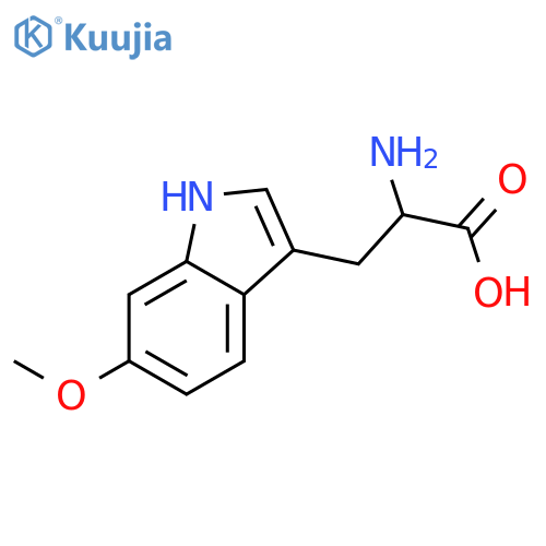 2-Amino-3-(6-methoxy-1H-indol-3-yl)propanoic acid structure