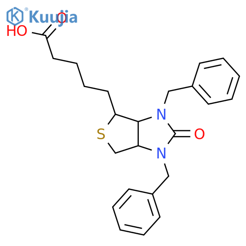 cis-(-)-1,3-Dibenzylhexahydro-2-oxo-1H-thieno3,4-dimidazole-4-valeric Acid structure