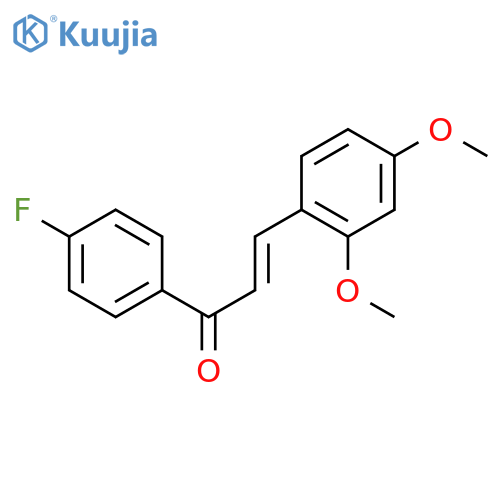2-Propen-1-one,3-(2,4-dimethoxyphenyl)-1-(4-fluorophenyl)- structure