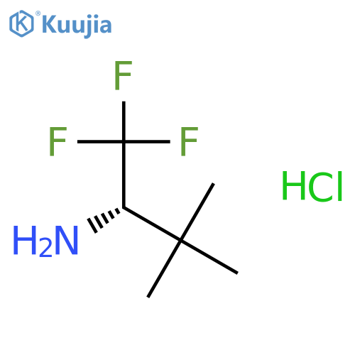 (2S)-1,1,1-trifluoro-3,3-dimethylbutan-2-amine hydrochloride structure
