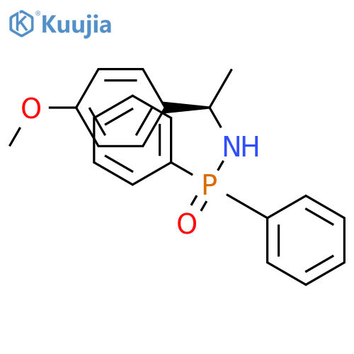 Phosphinic amide, N-[(1R)-1-(4-methoxyphenyl)ethyl]-P,P-diphenyl- structure