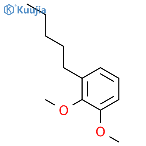 Benzene, 1,2-dimethoxy-3-pentyl- structure
