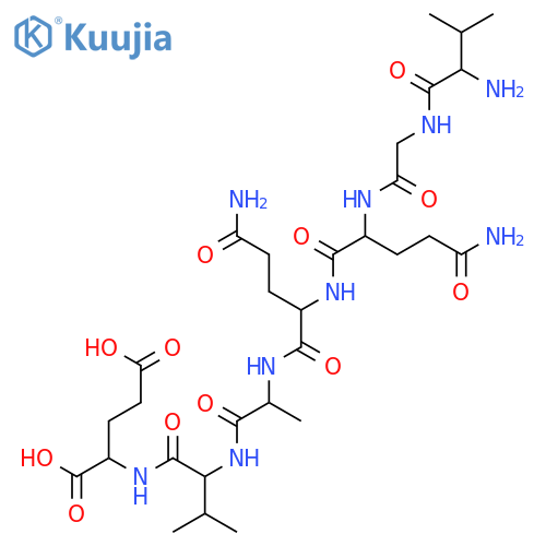 L-Glutamic acid, L-valylglycyl-L-glutaminyl-L-glutaminyl-L-alanyl-L-valyl- structure