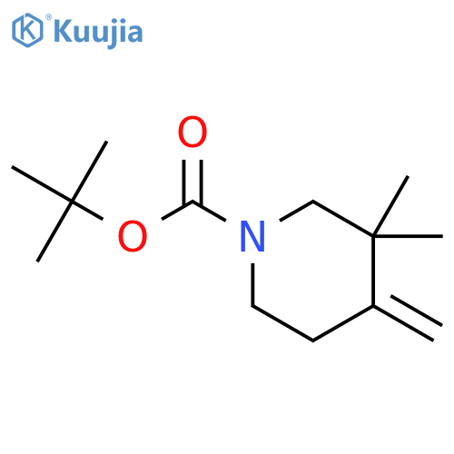 tert-butyl 3,3-dimethyl-4-methylene-piperidine-1-carboxylate structure