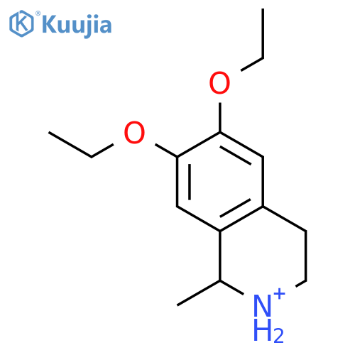 6,7-diethoxy-1-methyl-1,2,3,4-tetrahydroisoquinoline hydrochloride structure