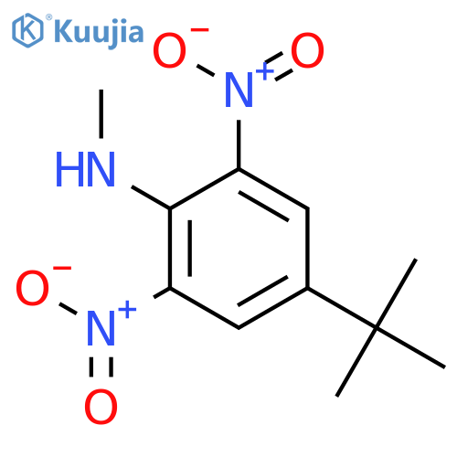 Benzenamine, 4-(1,1-dimethylethyl)-N-methyl-2,6-dinitro- structure