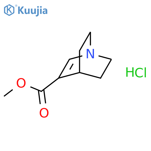 1-Azabicyclo2.2.2oct-2-ene-3-carboxylic acid methylesterHydrochloride structure