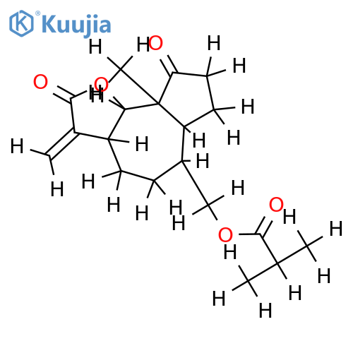 14-(2-Methylpropanoyl)-(1alpha,5beta,6beta,10beta)-14-Hydroxy-4-oxo-11(13)-pseudoguaien-12,6-olide structure