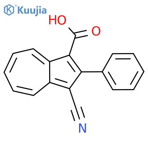 2-Phenyl-3-cyano-1-azulenecarboxylic acid structure
