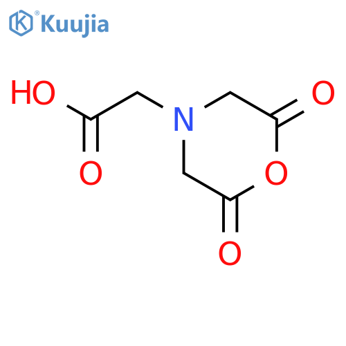 4-Morpholineaceticacid, 2,6-dioxo- structure