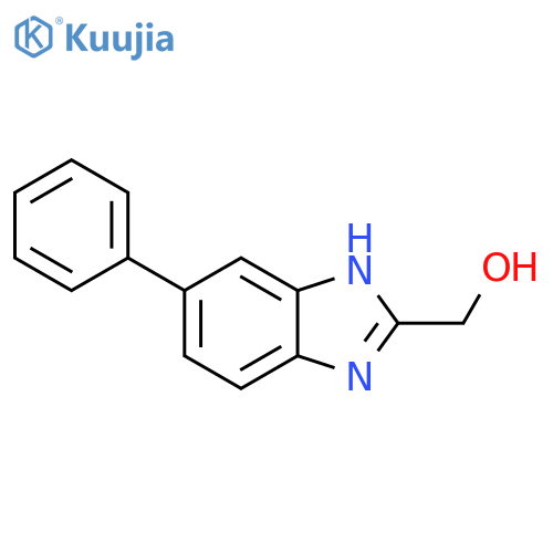 (5-Phenyl-1H-benzoimidazol-2-yl)-methanol structure