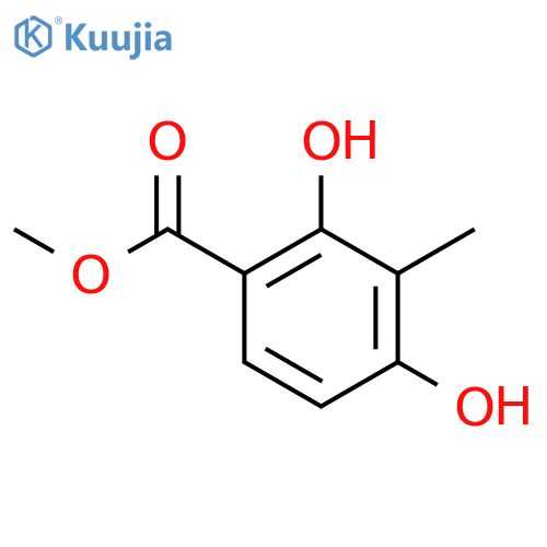 Benzoic acid,2,4-dihydroxy-3-methyl-, methyl ester structure