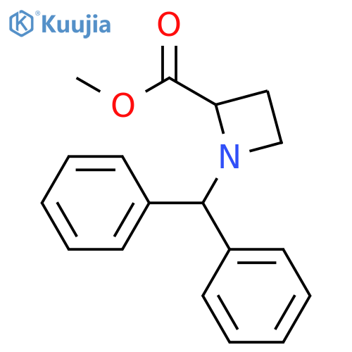 Methyl 1-benzhydrylazetidine-2-carboxylate structure
