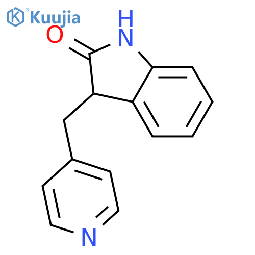 2H-Indol-2-one, 1,3-dihydro-3-(4-pyridinylmethyl)- structure