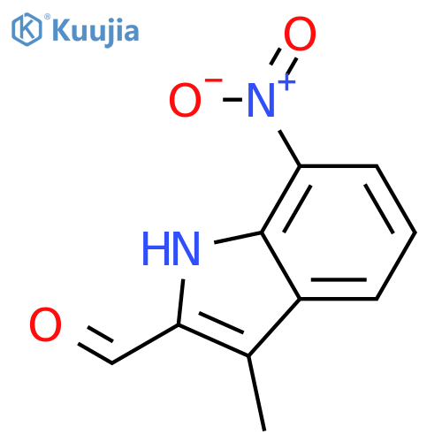 1H-Indole-2-carboxaldehyde, 3-methyl-7-nitro- structure