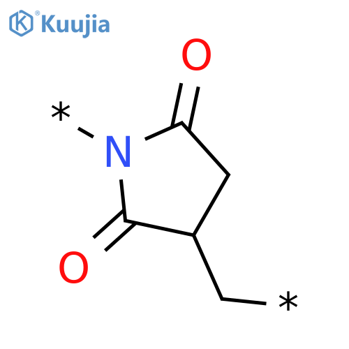 Poly[(2,5-dioxo-1,3-pyrrolidinediyl)methylene] structure