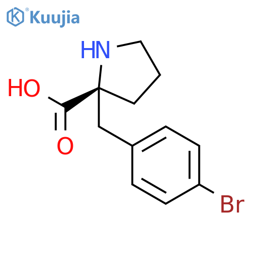 Proline, 2-[(4-bromophenyl)methyl]- structure