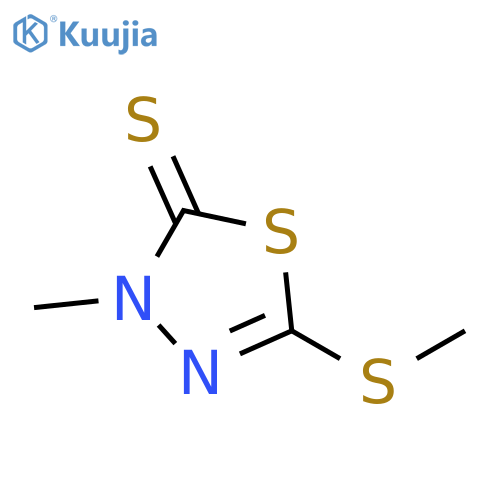 1,3,4-Thiadiazole-2(3H)-thione, 3-methyl-5-(methylthio)- structure