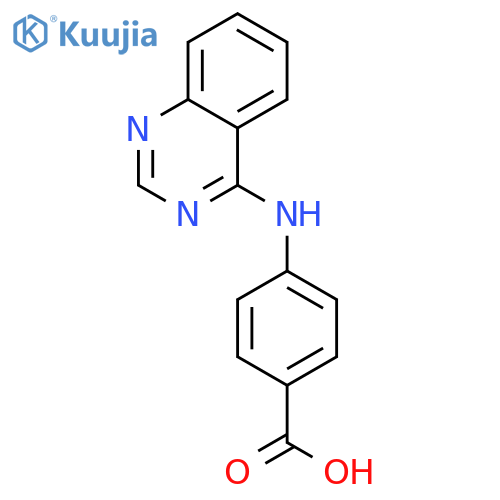 4-[(quinazolin-4-yl)amino]benzoic acid structure