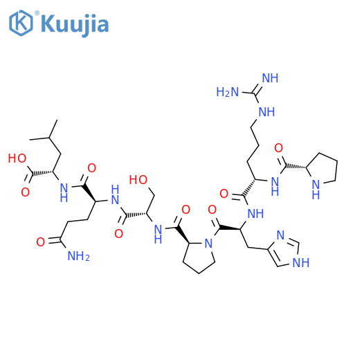 L-Leucine, L-prolyl-L-arginyl-L-histidyl-L-prolyl-L-seryl-L-glutaminyl- structure