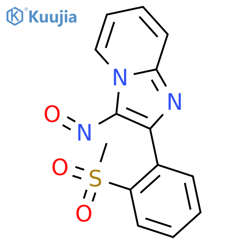 2-[2-(methylsulfonyl)phenyl]-3-nitrosoimidazo[1,2-a]pyridine structure