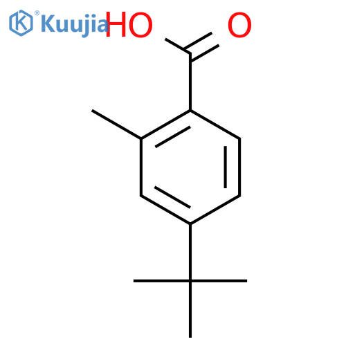 Benzoic acid,4-(1,1-dimethylethyl)-2-methyl- structure
