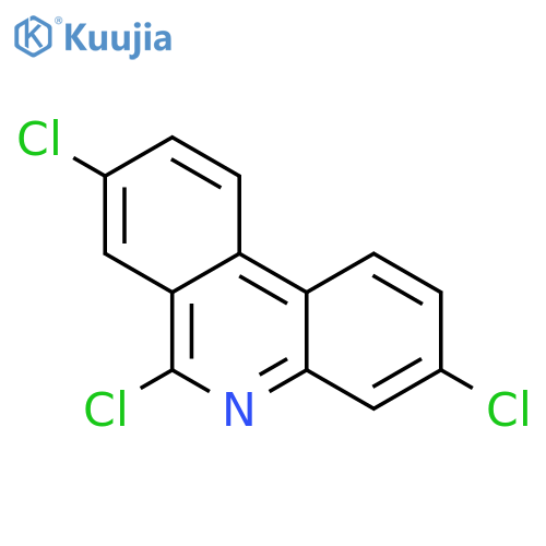 Phenanthridine, 3,6,8-trichloro- structure