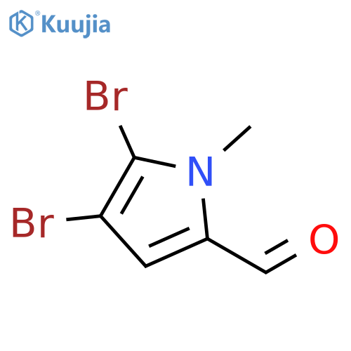 4,5-dibromo-1-methyl-1H-pyrrole-2-carbaldehyde structure