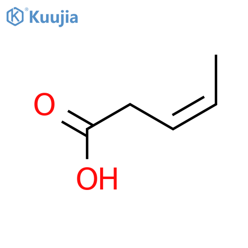 3-Pentenoic acid, (3Z)- structure