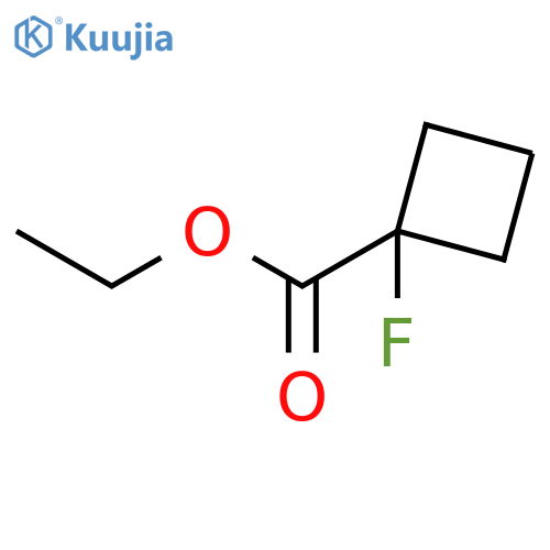 Cyclobutanecarboxylicacid, 1-fluoro-, ethyl ester structure