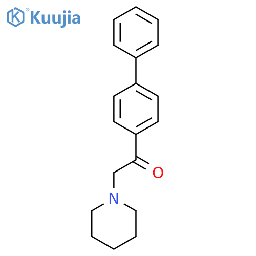 1-{[1,1'-Biphenyl]-4-yl}-2-(piperidin-1-yl)ethan-1-one structure