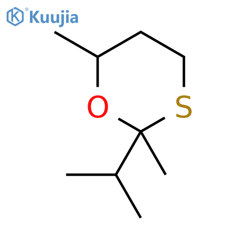 2-Isopropyl-2,6-dimethyl-1,3-oxathiane structure