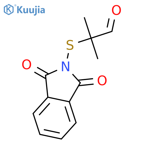1H-Isoindole-1,3(2H)-dione, 2-[(1,1-dimethyl-2-oxoethyl)thio]- structure