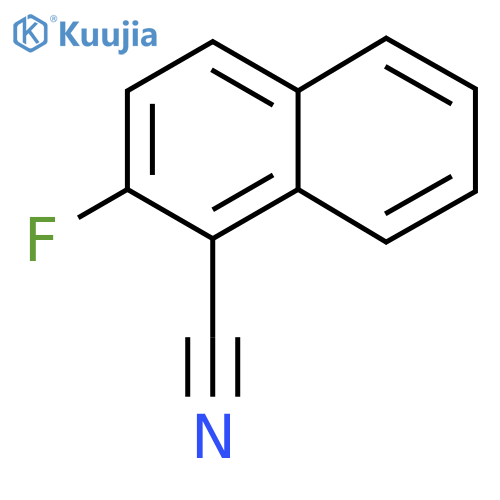 2-fluoronaphthalene-1-carbonitrile structure