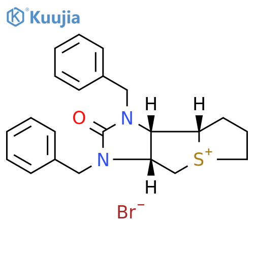 (3aR,8aS,8bS)-Thieno1',2':1,2thieno3,4-dimidazol-5-ium, decahydro-2-oxo-1,3-bis(phenylmethyl) Bromide structure