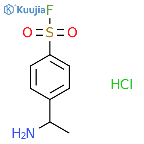 4-(1-Aminoethyl)benzene-1-sulfonyl fluoride hydrochloride structure