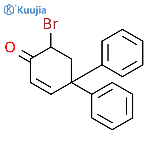 2-Cyclohexen-1-one, 6-bromo-4,4-diphenyl- structure
