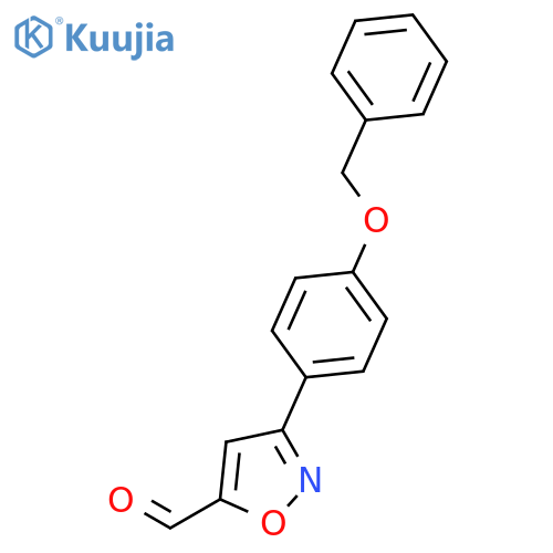 3-[4-(benzyloxy)phenyl]-1,2-oxazole-5-carbaldehyde structure