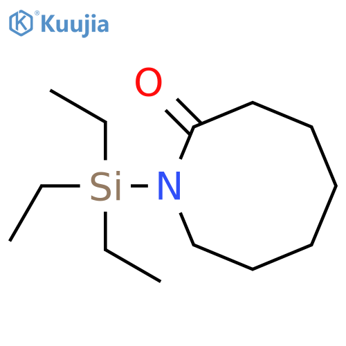 2(1H)-Azocinone, hexahydro-1-(triethylsilyl)- structure
